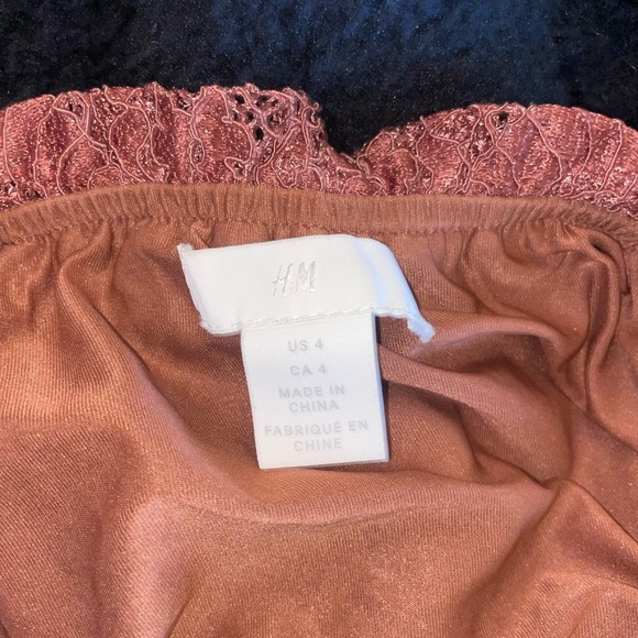 Brown Lace Two-Piece Set - Picture 3 of 5